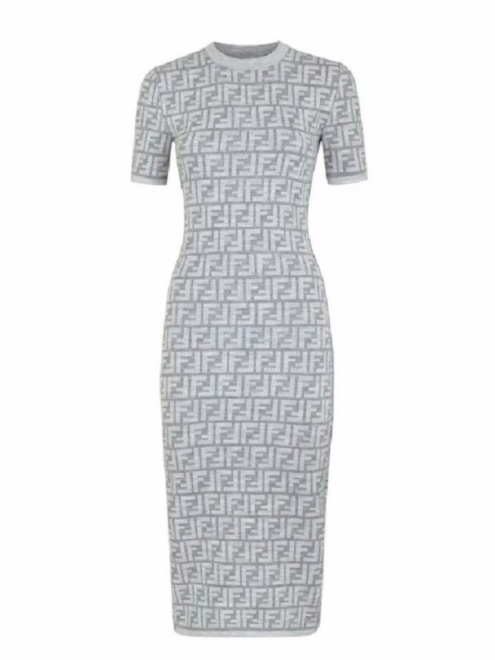 Reversible Monogram Fitted Midi Dress - Picture 1 of 3